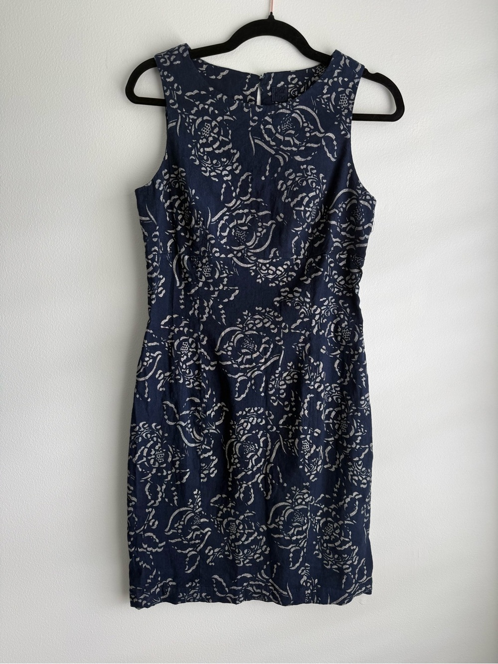 120% Lino Floral Linen Blend Mini Dress Size IT 42 US 6